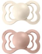 BIBS Supreme Natural Rubber Size 2: 6+ months dudlík Ivory / Blush 2 ks