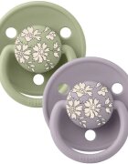 BIBS x Liberty De Lux One Size dudlík Fossil Grey / Sage 2 ks