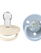 BIBS x Liberty De Lux One Size dudlík Ivory/ Baby Blue 2 ks