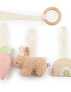 Bieco Activity Toy Bunny Fine kontrastní závěsná hračka 1 ks
