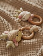 Bieco Grasping Toy with Rattle Fawn Ella hračka s chrastítkem 0 m+ 1 ks