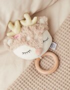 Bieco Musical Toy Fawn Ella kontrastní závěsná hračka s melodií 0 m+ 1 ks