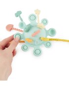 Bieco Silicone Activity Planet aktivity hračka 12 m+ Eucalyptus 1 ks