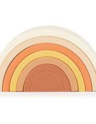 Bieco Silicone Rainbow skládací duha 12 m+ Chocolate Bliss 6 ks