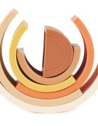 Bieco Silicone Rainbow skládací duha 12 m+ Chocolate Bliss 6 ks