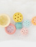 Bieco Silicone Stacking Cups Tropical Vibes stohovací kelímky 12 m+ 7 ks