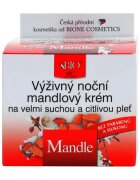 Bione Cosmetics Almonds výživný noční krém pro velmi suchou a citlivou pleť 51 ml