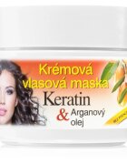 Bione Cosmetics Keratin + Arganový olej regenerační maska na vlasy 260 ml