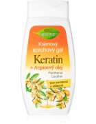 Bione Cosmetics Keratin + Arganový olej sprchový gel s arganovým olejem 260 ml