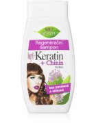 Bione Cosmetics Keratin + Chinin regenerační šampon 260 ml