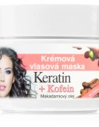 Bione Cosmetics Keratin + Kofein krémová maska na vlasy 260 ml