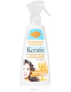 Bione Cosmetics Keratin + Obilné klíčky bezoplachový kondicionér ve spreji 260 ml