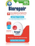 Biorepair Dental Floss Waxed Ultra Flat voskovaná dentální nit pro citlivé zuby Red 30 m