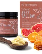 Body Restore Whipped Beef Tallow Balm Orange Grapefruit vyživující tělový krém bez parfemace 71 g