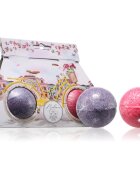 Bohemia Gifts Jedem Bomby Rozjeď to šumivá koule do koupele vůně Lavender + Rosehip & Rose 2x110 g