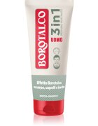 Borotalco MEN 3 in 1 sprchový gel pro muže na obličej tělo a vlasy vůně Musk 200 ml