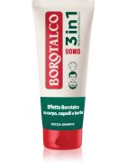 Borotalco MEN 3 in 1 sprchový gel pro muže na obličej tělo a vlasy vůně Unique Scent of 200 ml