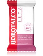 Borotalco Soft Talc & Pink Flower Deo Wipes osvěžující vlhčené ubrousky na nohy tělo a podpaží 12 ks