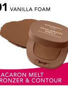 Bourjois Macaron Melt Bronzer & Contour bronzer a konturovací pudr 2 v 1 odstín 01 Vanilla Foam 5 g
