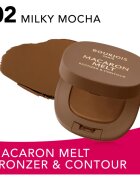 Bourjois Macaron Melt Bronzer & Contour bronzer a konturovací pudr 2 v 1 odstín 02 Milky Mocha 5 g