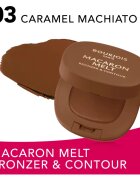 Bourjois Macaron Melt Bronzer & Contour bronzer a konturovací pudr 2 v 1 odstín 03 Caramel Macchiato 5 g