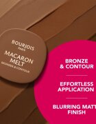 Bourjois Macaron Melt Bronzer & Contour bronzer a konturovací pudr 2 v 1 odstín 03 Caramel Macchiato 5 g
