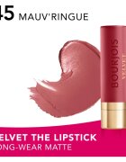 Bourjois Rouge Velvet The Lipstick dlouhotrvající rtěnka s matným efektem odstín 45 Mauv Ringue 2.4 g