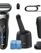 Braun Series 7 72-C7200cc elektrický holicí strojek s čisticí a nabíjecí stanicí Gold 1 ks