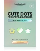 breakout + aid Cute Dots For Spots and Blemishes lokální péče proti akné s kyselinou salicylovou 48 ks