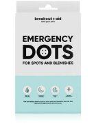 breakout + aid Emergency Dots For Spots and Blemishes lokální péče proti akné na obličej dekolt a záda s Tea Tree oil 72 ks