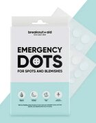 breakout + aid Emergency Dots For Spots and Blemishes lokální péče proti akné na obličej dekolt a záda s Tea Tree oil 72 ks