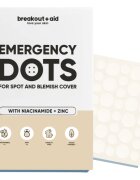 breakout + aid Emergency Dots For Spots and Blemishes lokální péče proti akné s niacinamidem a zinkem 72 ks