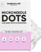 breakout + aid Microneedle Dots lokální péče s mikrojehličkami na tmavé skvrny po akné 9 ks
