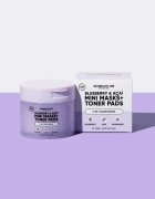 breakout + aid Mini Masks+Toner Pads Bluberry & Acai tonizační polštářky pro rozjasnění a hydrataci 100 ml