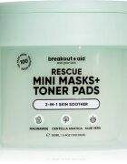 breakout + aid Mini Masks+Toner Pads Rescue tonizační polštářky pro zklidnění pleti 100 ks