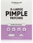 breakout + aid Pimple Patches X-Large lokální péče proti akné s retinolem 5 ks