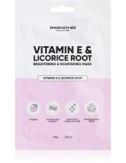 breakout + aid Vitamin E & Licorice Root rozjasňující plátýnková maska s vitamínem E 34 ks