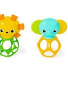 Bright Starts Soother Pals™ Easy-Grasp hračka s kousátkem 3 m+ 2 ks