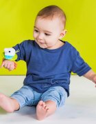 Bright Starts Wrist Pals Toy chrastítko na ruku s kousátkem Monkey & Elephant 0 m+ 2 ks
