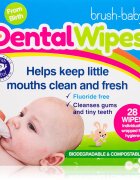 Brush Baby DentalWipes ubrousky na zuby pro děti 28 ks