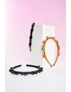Brushworks Butterfly Clip Headbands čelenka do vlasů 3 ks