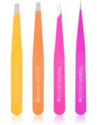 Brushworks Combination Tweezer Set sada pinzet na obočí typ Brights 4 ks