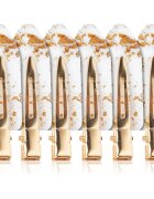 Brushworks Gold Flake No Crease Clips sponky do vlasů průhledné 6 ks