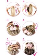 Brushworks Heatless Curling Scrunchie gumička pro natočení vlasů 1 ks