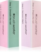 Brushworks Pastel Buffing Blocks čtyřstranný lešticí blok na nehty