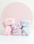 Brushworks Pastel Microfibre Wrist Wash Bands náramky proti stékající vodě při mytí obličeje 6 ks