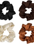 Brushworks Satin Scrunchies Natural gumičky do vlasů