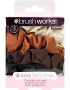 Brushworks Satin Scrunchies Natural gumičky do vlasů