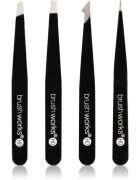 Brushworks The Complete sada pinzet na obočí Black 4 ks