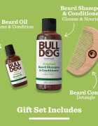 Bulldog Original Beard Care Kit dárková sada pro muže Peach Wood 104 cm